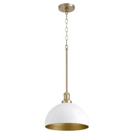 12" Single-Light Dome Pendant