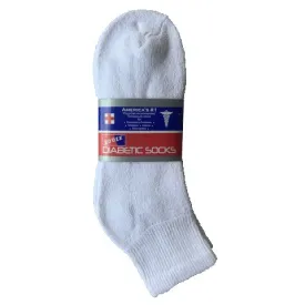 3-Pack Diabetic Quarter Socks