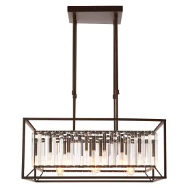 Alta 4/6Lt Black Finish Pendant Lamp