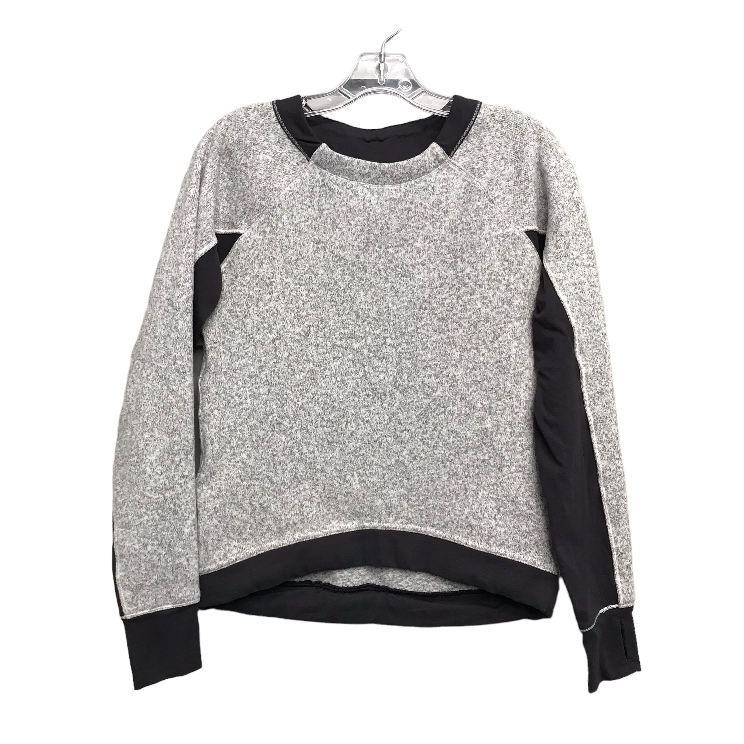 Athletic Sweatshirt Crewneck By Lululemon In Grey, Size:S