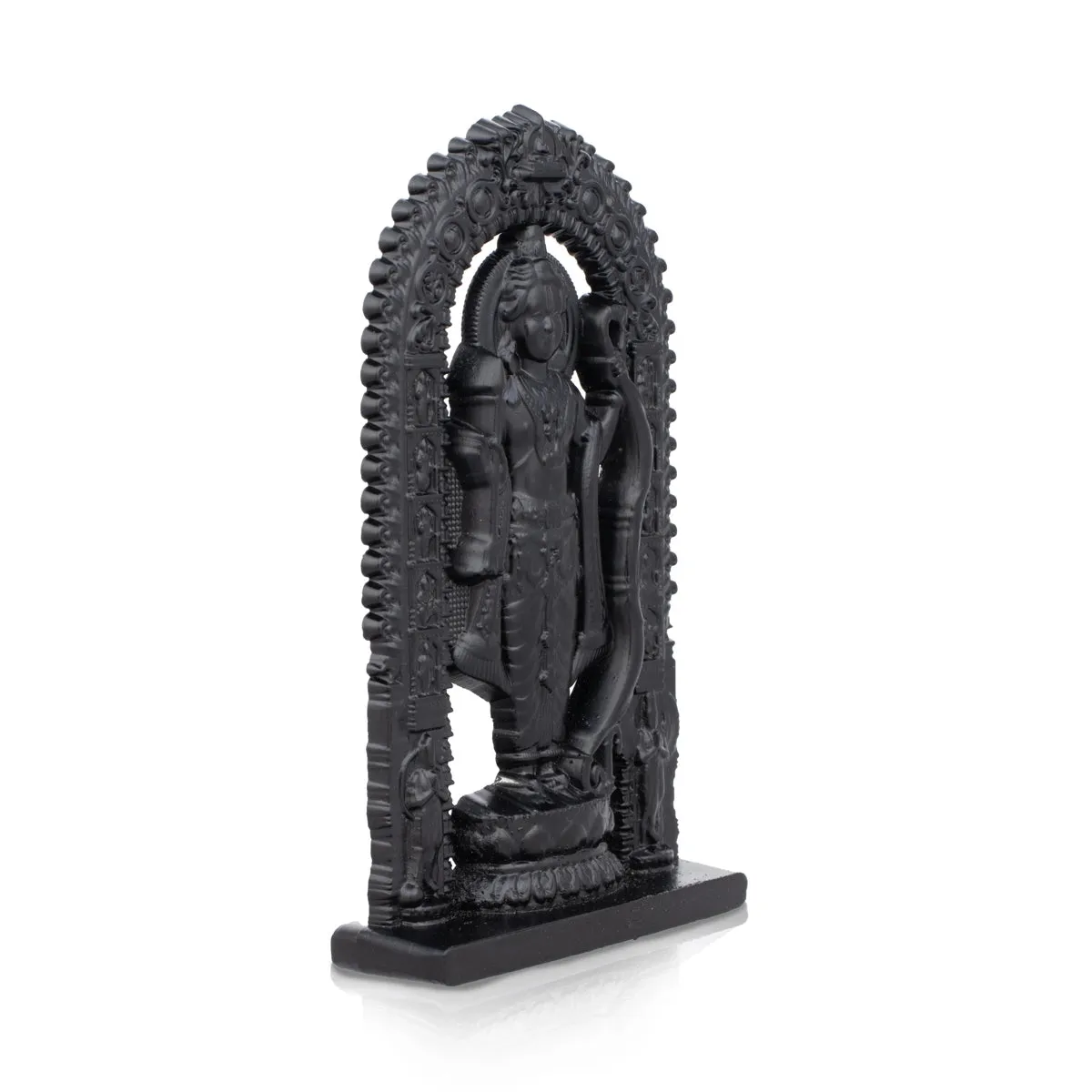 Ayodhya Rama Idol - 3 x 1.5 Inches | Black Ayodhya Ramar Statue for Pooja