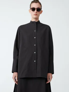 Beek Powder Cotton Shirt - Black Grape