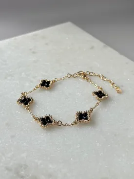 Bowen Clover Bracelet- Black