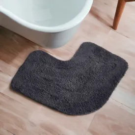 Charcoal Corner Bath Mat