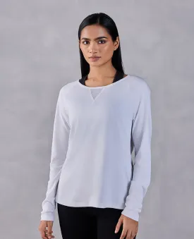 Cotton Yoga Full Sleeve Top White