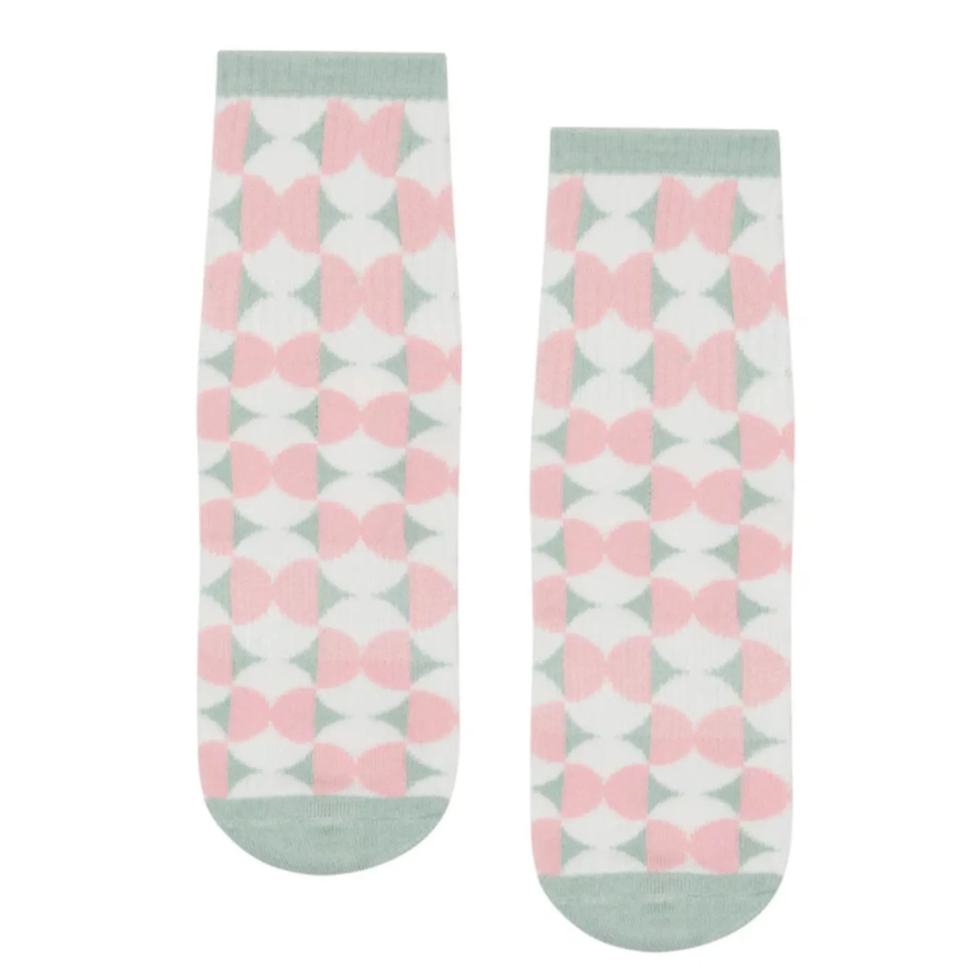 Crew Grip Socks - Deco Tiles (Barre / Pilates)