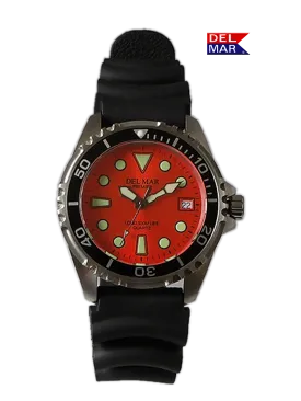 Del Mar 500-Meter Premier Pro Dive Watch - Sporty Orange Dial #50420