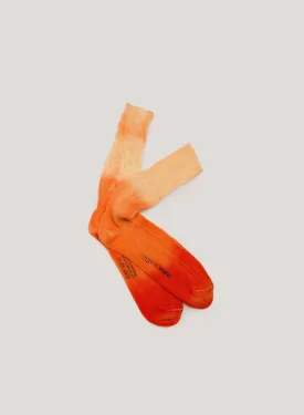 Dip Dye Sock Orange