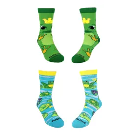 Frog Socks from the Sock Panda (Set of Two) (Ages 3-7)