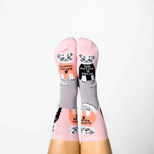 Future is Feline Women's Socks