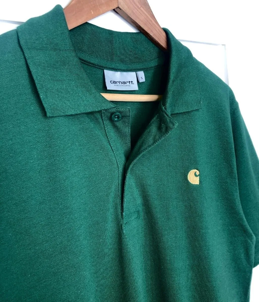 Green Men's Chase Cotton Polo Shirt