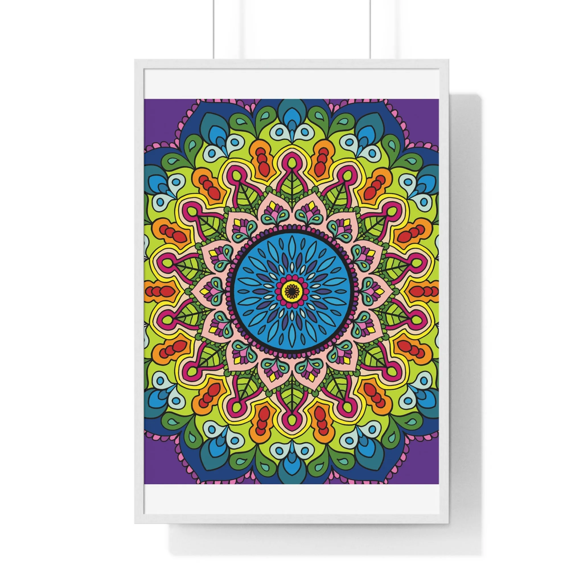 Handmade Mandala Art Vertical Framed Poster