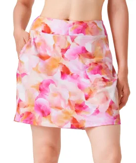 Long Skort, Floral, 17"