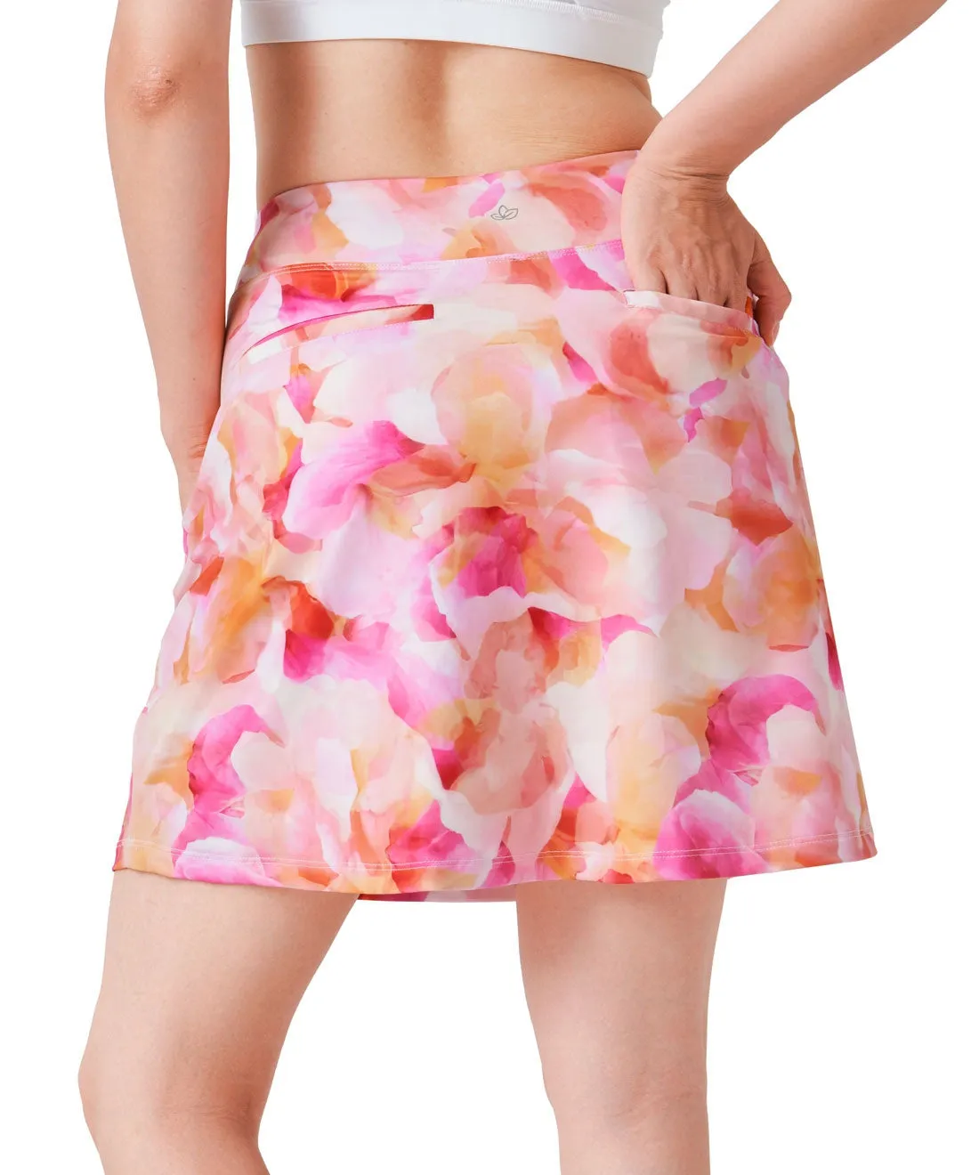 Long Skort, Floral, 17"