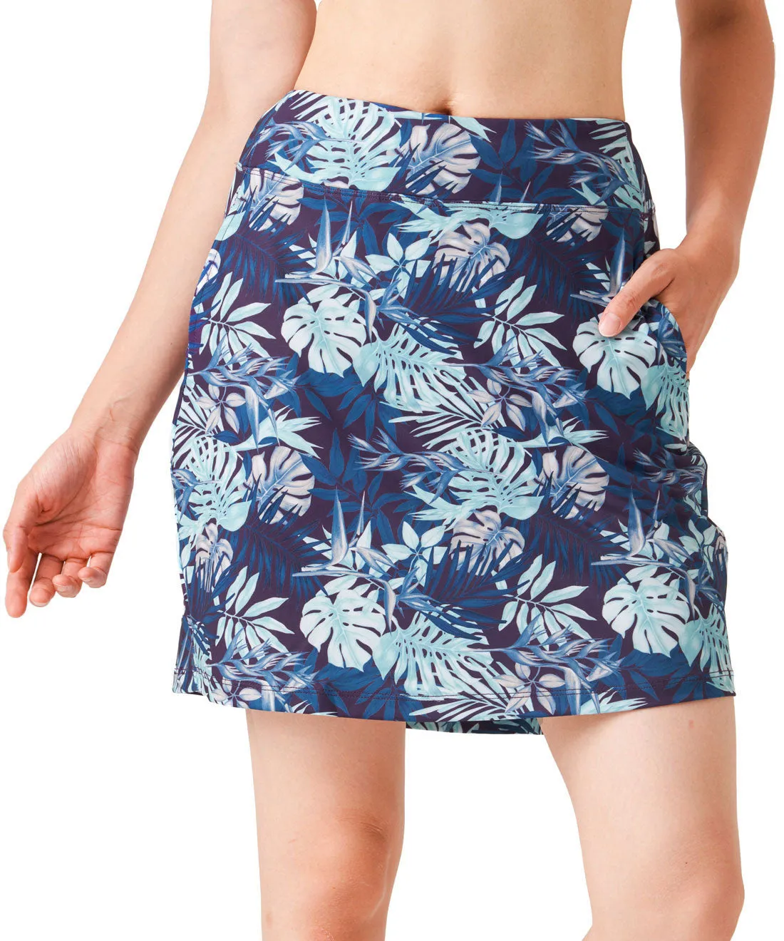 Long Skort, Floral, 17"