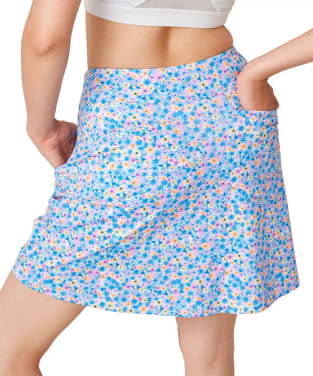 Long Skort, Floral, 17"