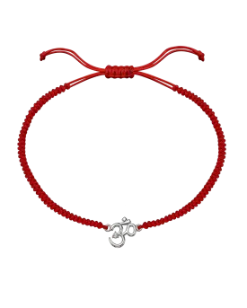 Om [RED] - 925 Sterling Silver