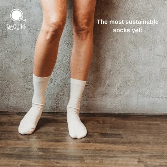 Pure (no dye) Adult Trouser Socks - 98% Organic Cotton