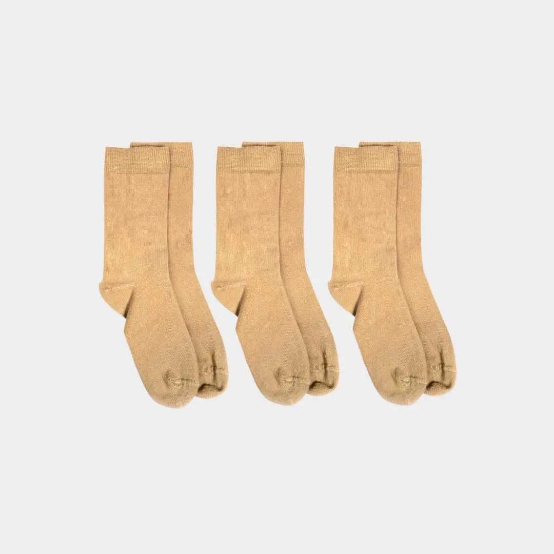 Pure (no dye) Adult Trouser Socks - 98% Organic Cotton