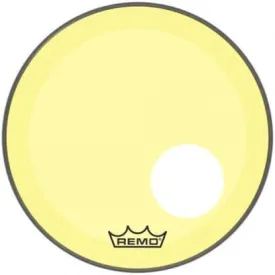 Remo 20" Powerstroke 3 Colortone Drum Head w/ Port, Yellow (P3-1320-CT-YEOH)